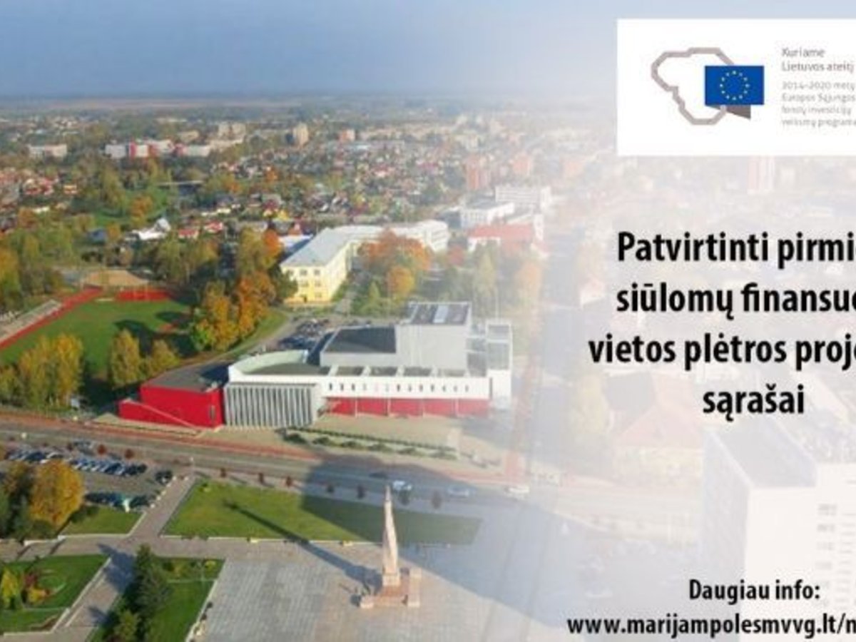 Patvirtinti pirmieji siūlomų finansuoti vietos plėtros projektų sąrašai