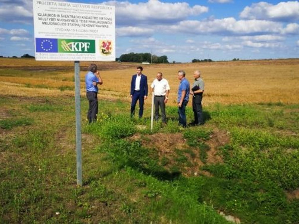 Baigtas įgyvendinti melioracijos statinių rekonstrukcijos projektas