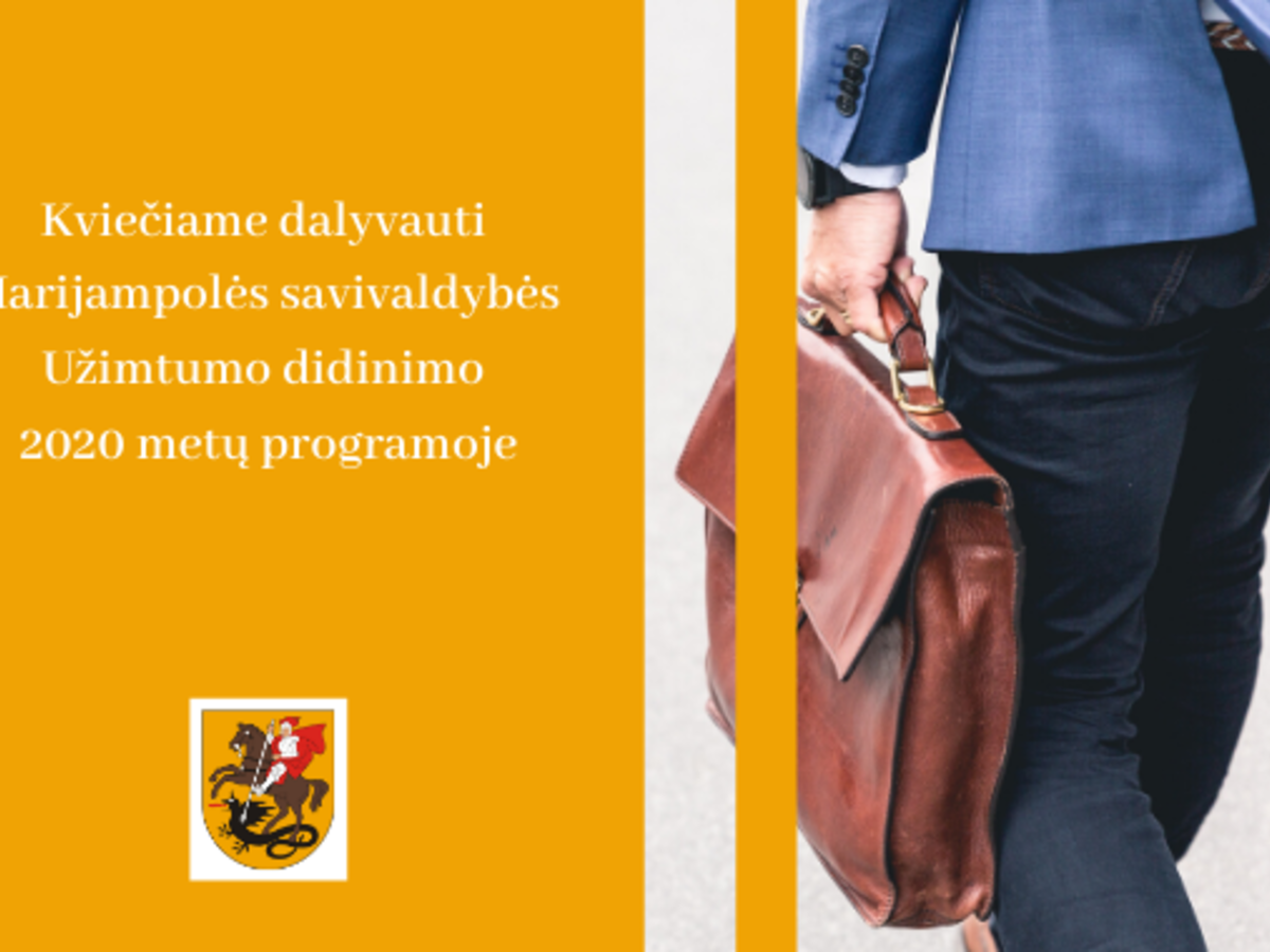 Kviečiame teikti paraiškas dalyvauti Marijampolės savivaldybės Užimtumo didinimo 2020 metų...