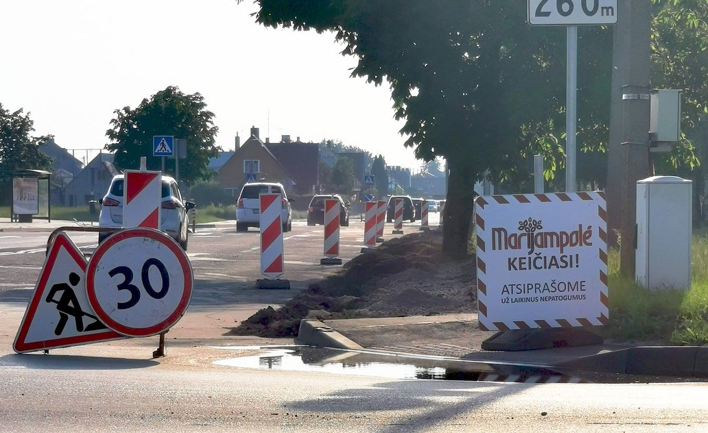 Pradėti infrastruktūros tvarkymo darbai Gedimino gatvėje