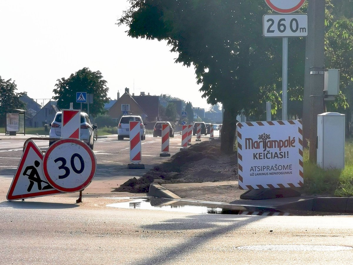Pradėti infrastruktūros tvarkymo darbai Gedimino gatvėje