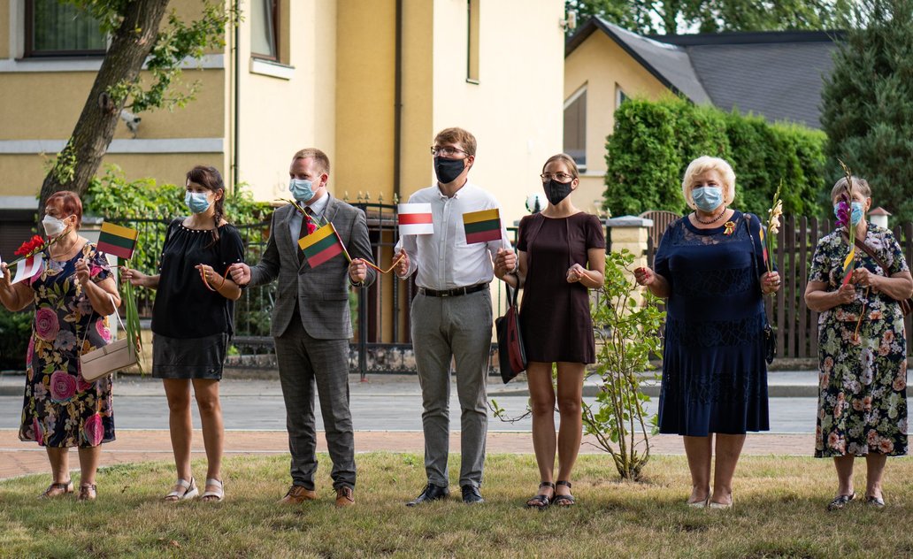Vakar marijampoliečiai šventė laisvę ir išreiškė palaikymą kaimynams!