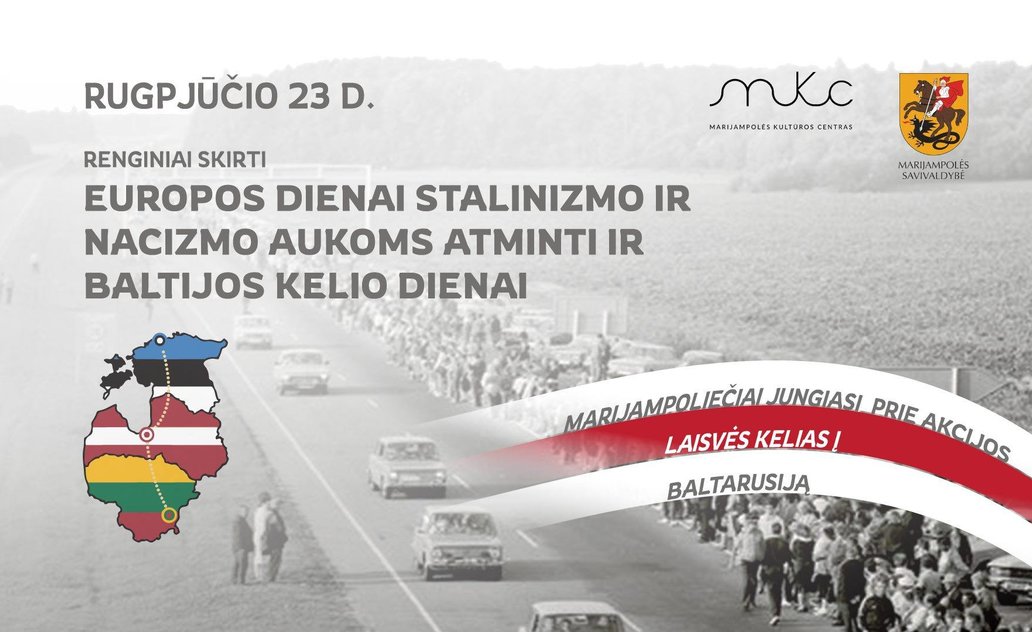 Kviečiame dalyvauti renginiuose, skirtuose Baltijos kelio dienai, ir prisidėti prie akcijos...