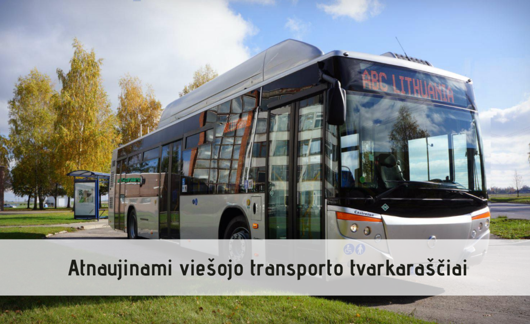 Nuo 2020 m. rugsėjo 1d. atnaujinami viešojo transporto tvarkaraščiai!