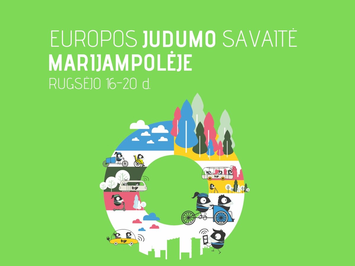 Europos judumo savaitė 2020 kviečia judėti be jokios taršos