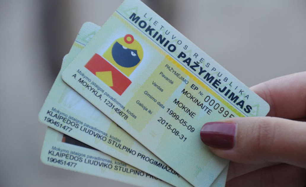 Elektroniniai pažymėjimai – visiems Marijampolės savivaldybės mokiniams