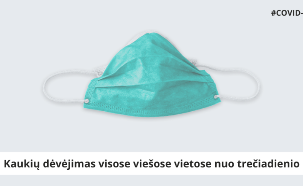 SAM: savivaldybėse, kur įvestas karantinas, kaukių dėvėjimas viešose vietose nuo trečiadienio...