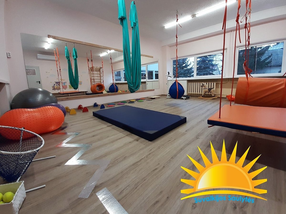Vaikų dienos centre ,,Suvalkijos saulytės“ įrengta sporto erdvė