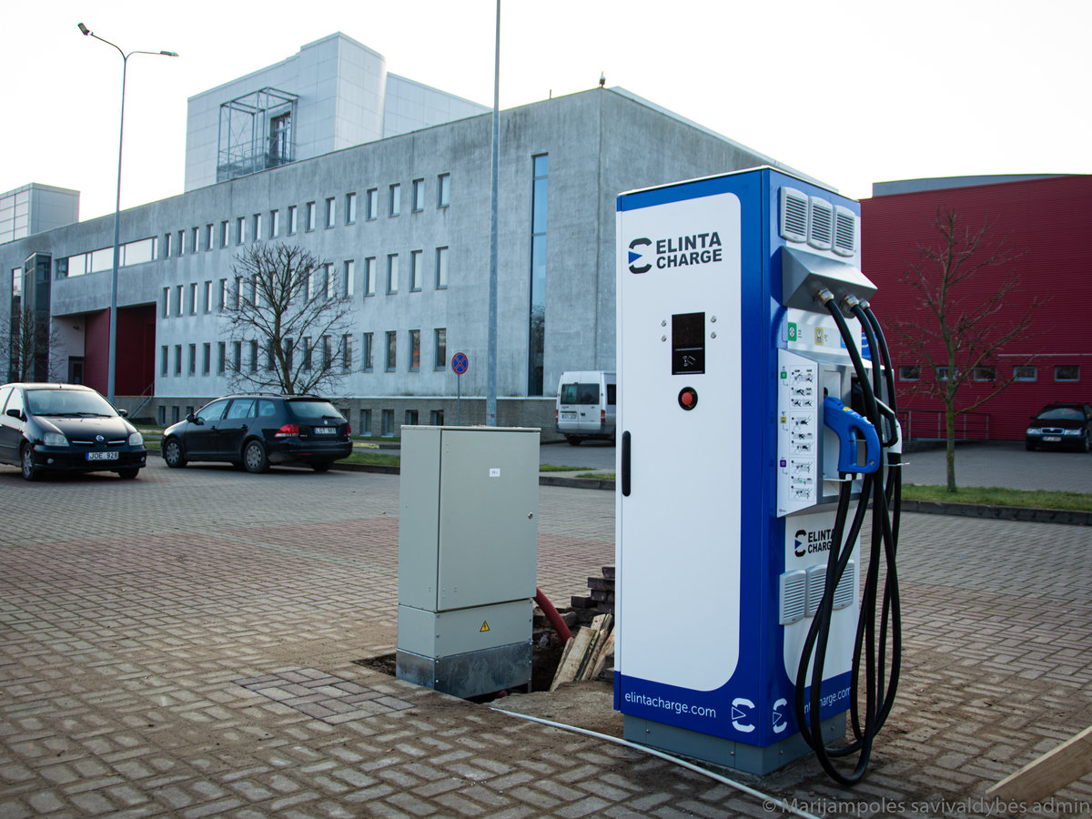 Elektromobilių įkrovimo stotelės Marijampolėje – jau netrukus