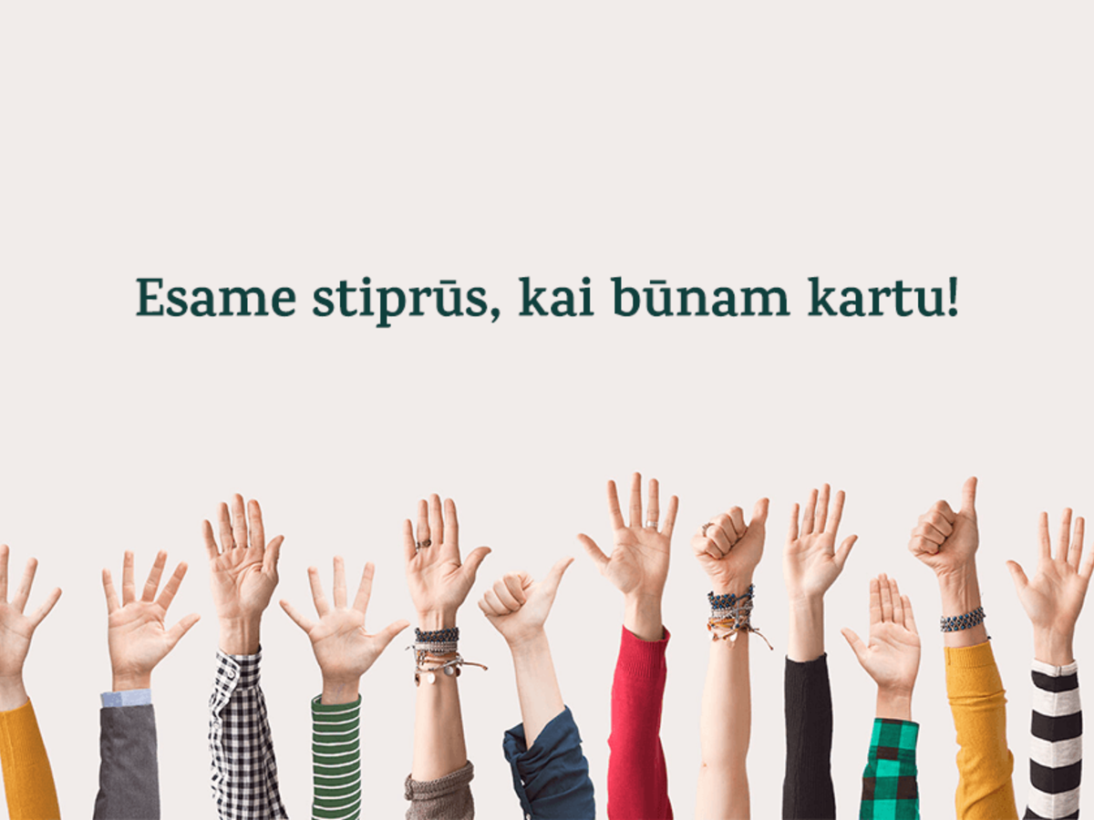 Tūkstančius savanorių sutelkusi pilietinė iniciatyva „Stiprūs kartu“ – grįžta