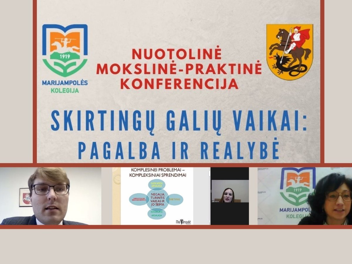 Nuotolinė mokslinė-praktinė konferencija „Skirtingų galių vaikai: pagalba ir realybė“ sulaukė...