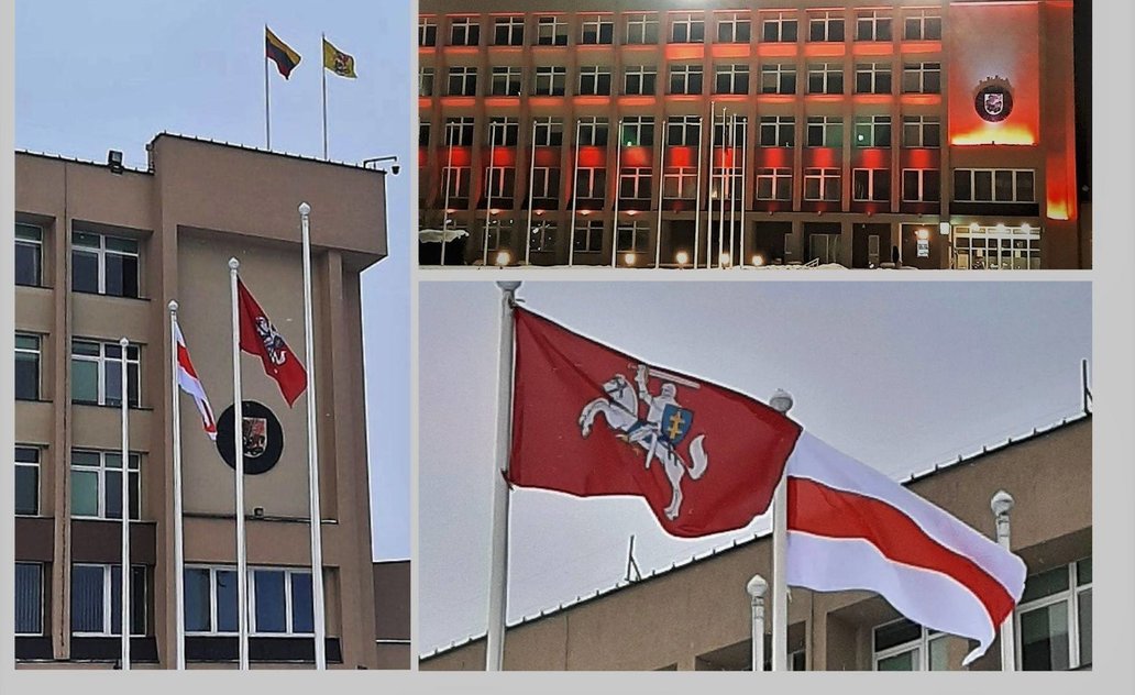  Marijampolė prisijungė prie Susigiminiavusių miestų solidarumo akcijos Baltarusijos laisvės...