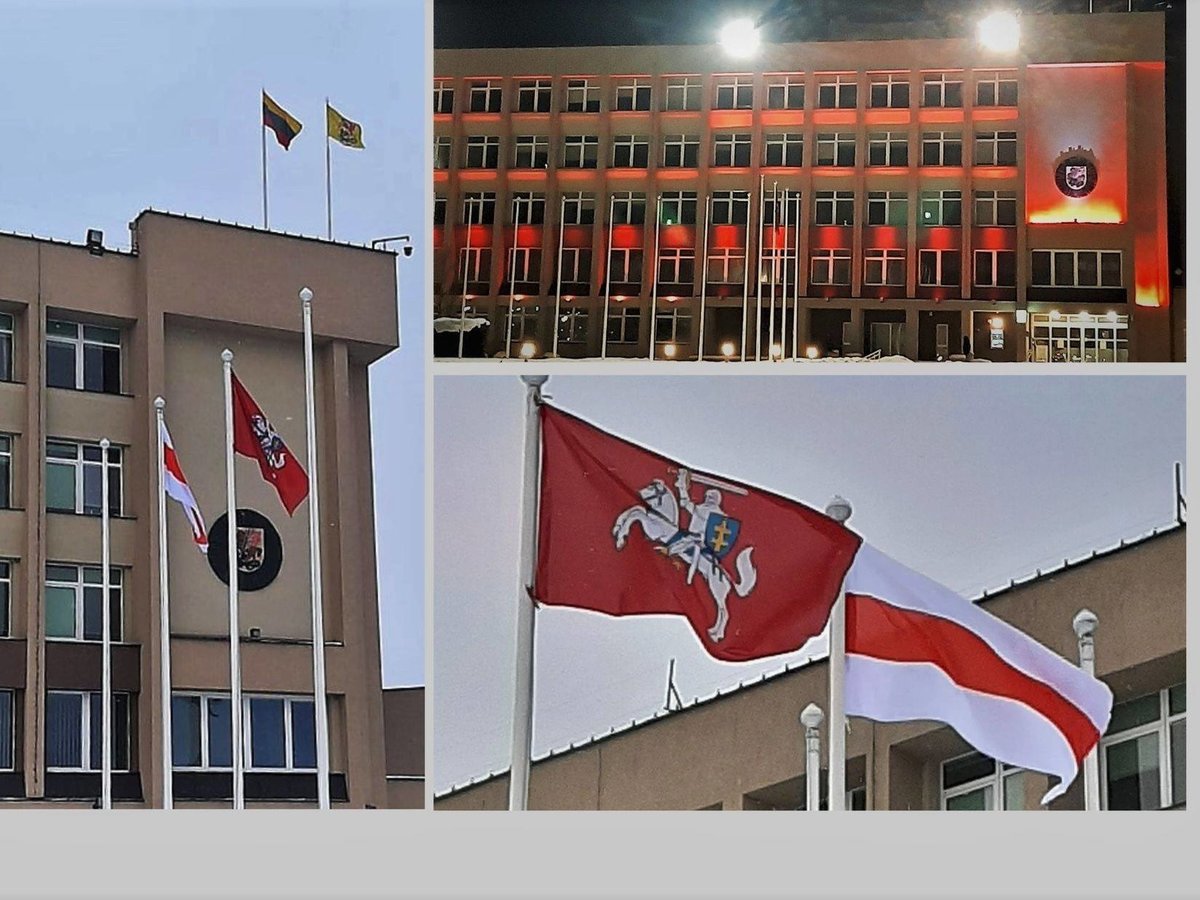  Marijampolė prisijungė prie Susigiminiavusių miestų solidarumo akcijos Baltarusijos laisvės...