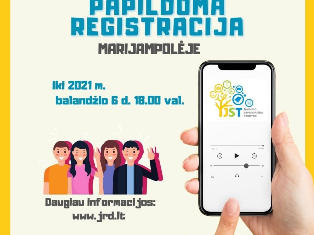 Kviečiame tapti Jaunimo savanoriškos tarnybos dalimi