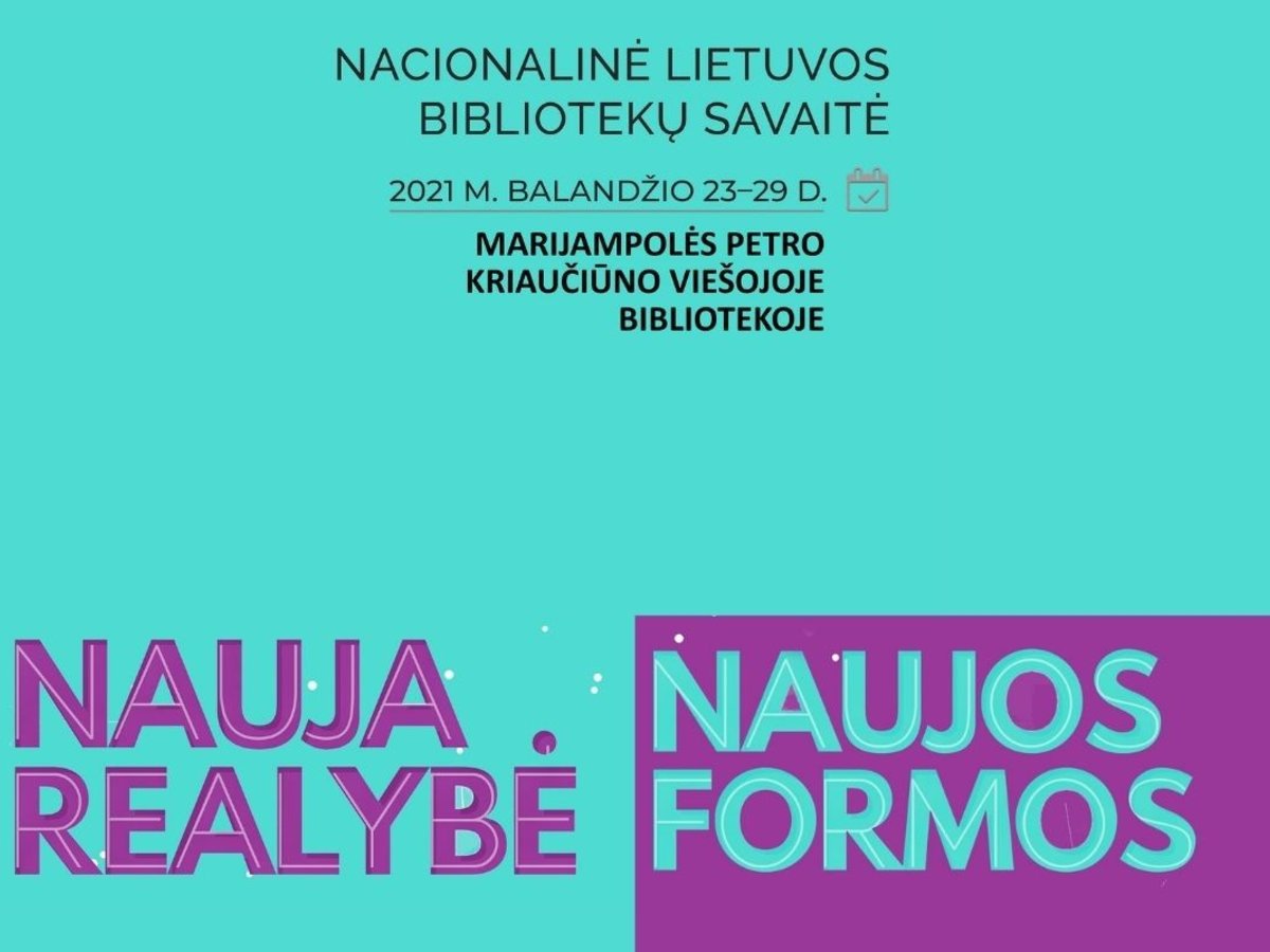 Kviečia Nacionalinės bibliotekų savaitės renginiai!