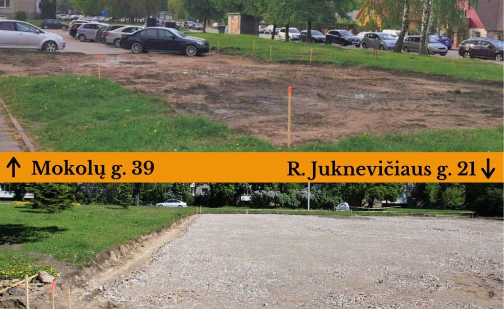 Įsibėgėja automobilių stovėjimo aikštelių rekonstravimo darbai