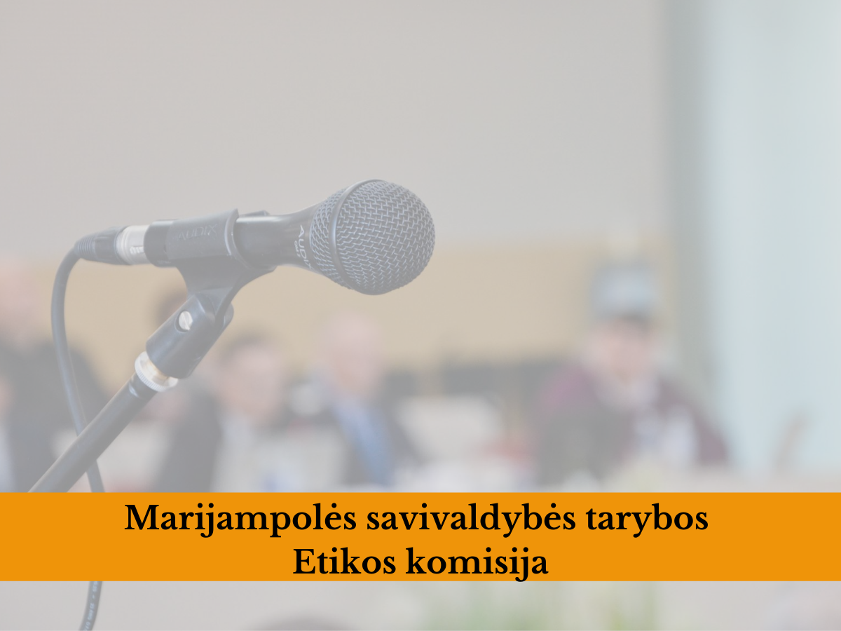 2021-05-11 Marijampolės savivaldybės tarybos Etikos komisijos posėdis
