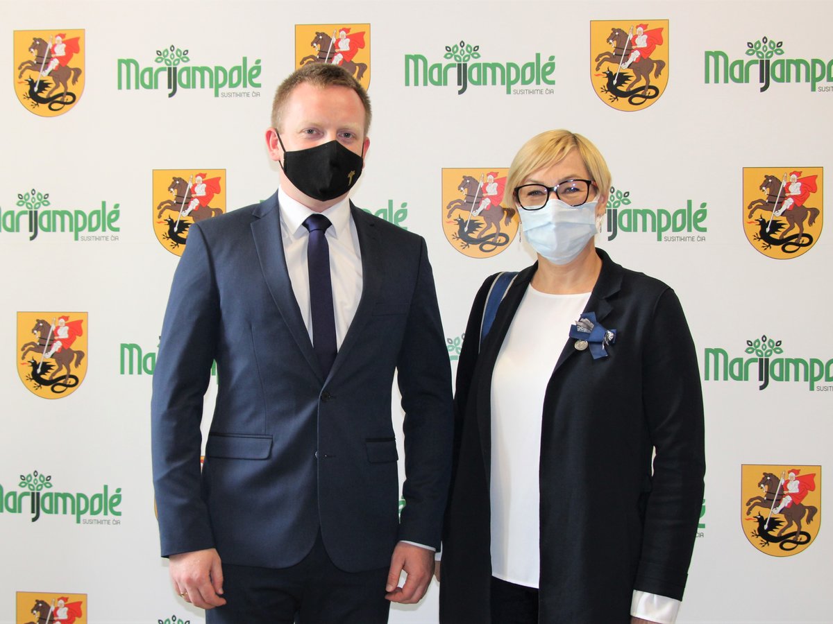 Marijampolėje lankėsi Švietimo, mokslo ir sporto ministrė Jurgita Šiugždinienė