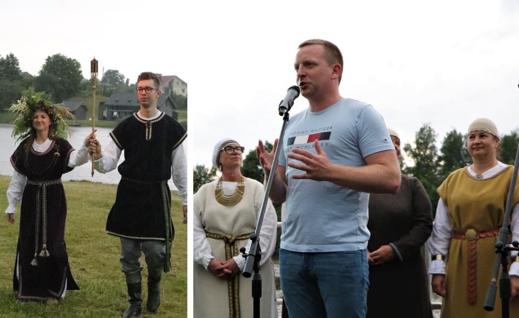Koncertais, vainikais ir laužais, sveikinimais ir gausiu lietumi sutiktos Joninės 