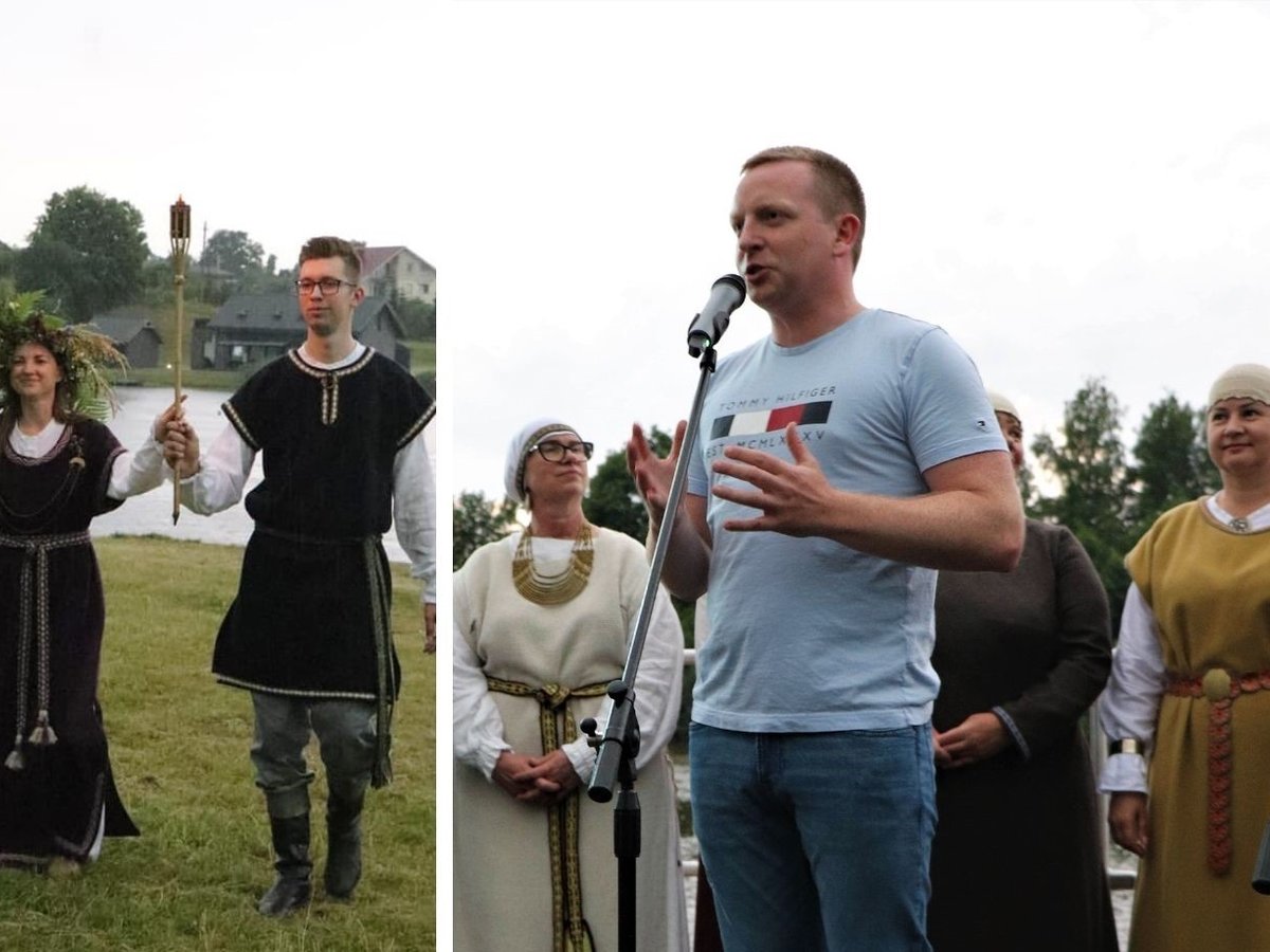 Koncertais, vainikais ir laužais, sveikinimais ir gausiu lietumi sutiktos Joninės 