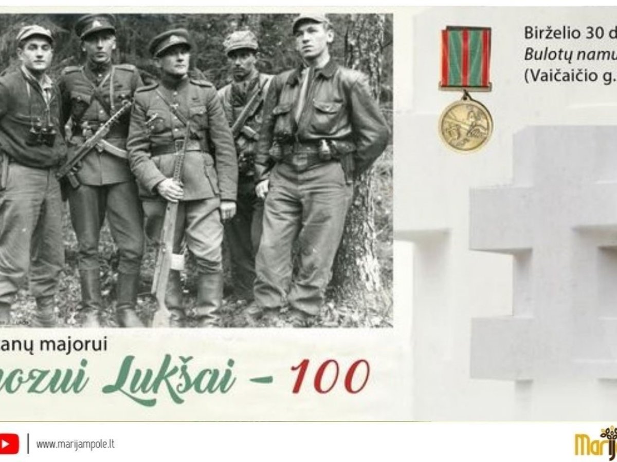 Kviečiame į renginį partizanui Juozui Lukšai atminti
