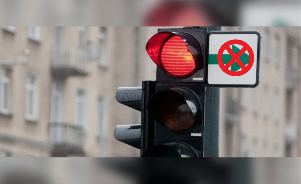 Vienuolikoje sankryžų nebeliks žalių rodyklių prie šviesoforų