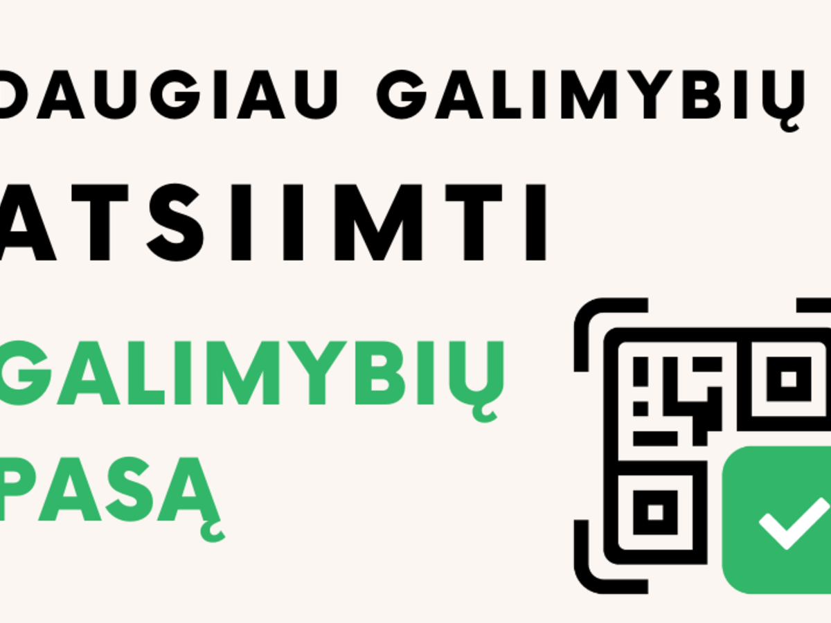 Naudinga informacija apie galimybių pasą