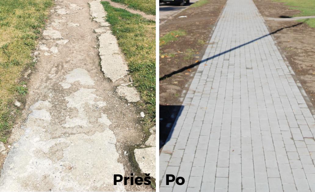 Džiuginantys pokyčiai Parko gatvėje