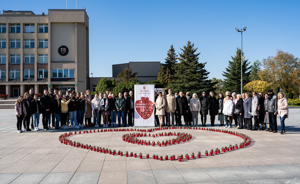 Marijampolėje jau septintą kartą paminėta Pasaulinė organų donorystės diena
