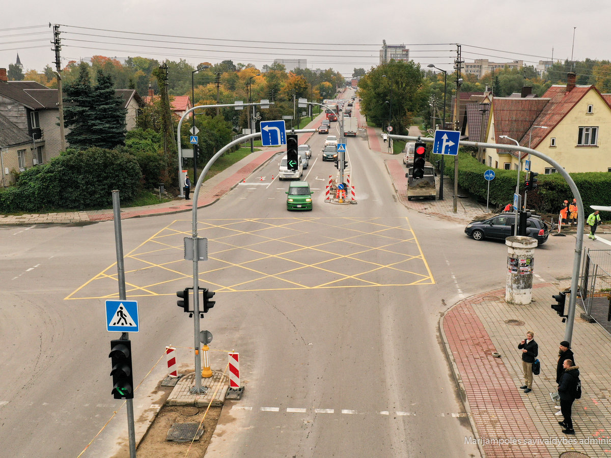 Marijampolėje dar vienas išmanusis šviesoforas