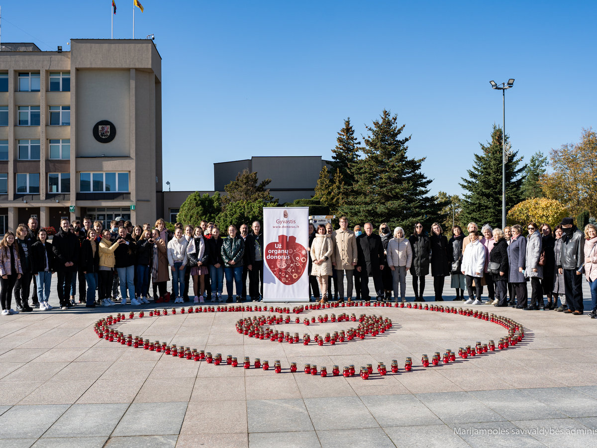 Marijampolėje jau septintą kartą paminėta Pasaulinė organų donorystės diena