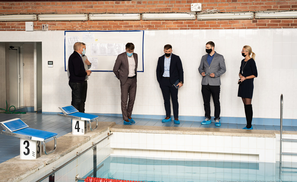 Marijampolės sporto centre įsibėgėja infrastruktūros atnaujinimo darbai