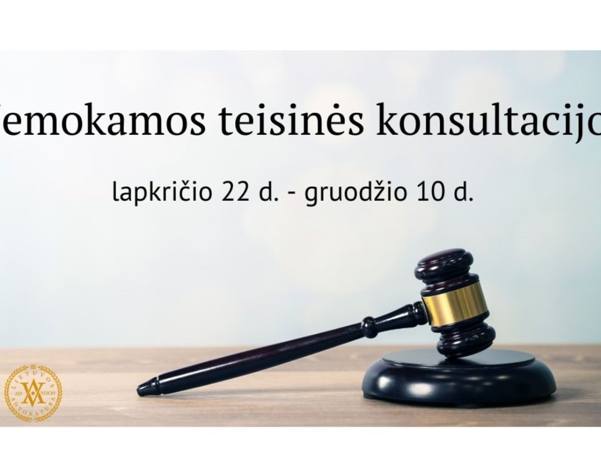 Akcija „Gerumas mus vienija“: nemokamos teisinės konsultacijos