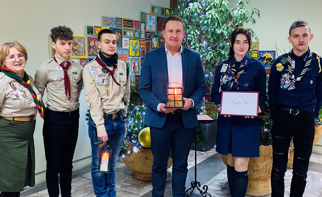 Betliejaus taikos ugnis jau šildo ir Marijampolę