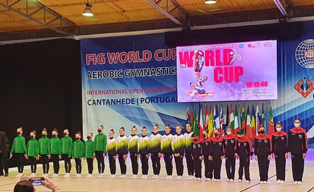 Marijampolietės – tarptautinių aerobinės gimnastikos varžybų prizininkės