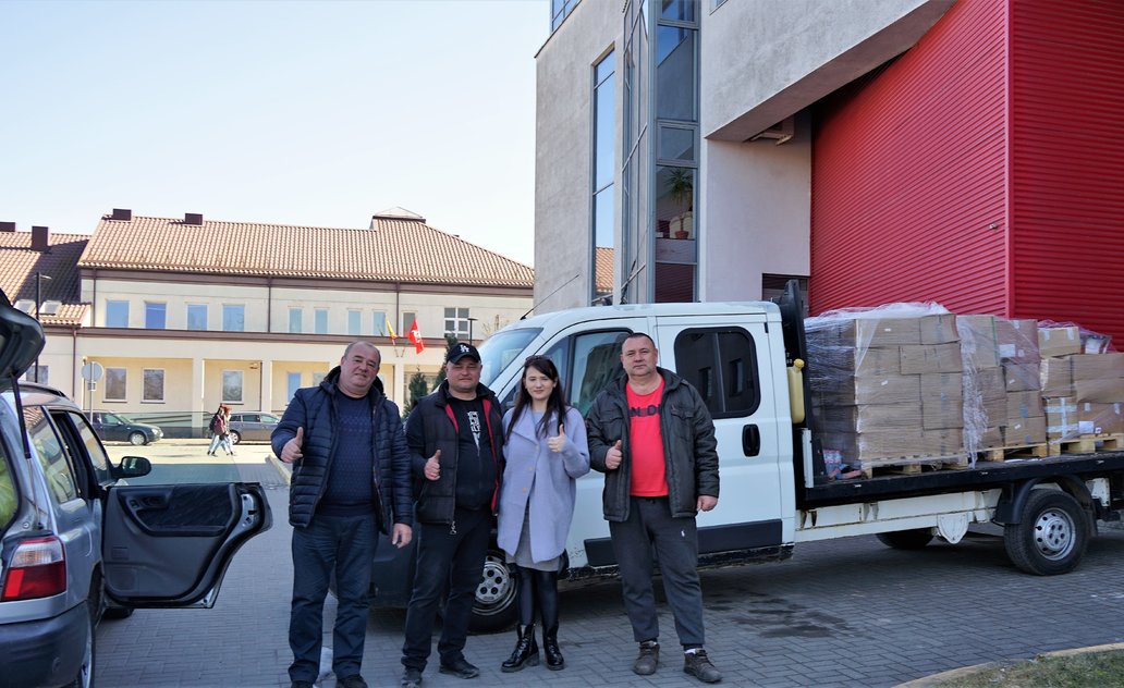 Humanitarinė pagalba iškeliavo  į Dubno miestą