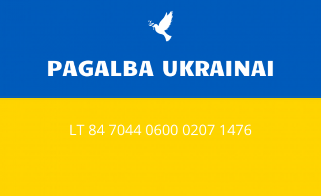 Atidaryta speciali paramos ukrainiečiams sąskaita
