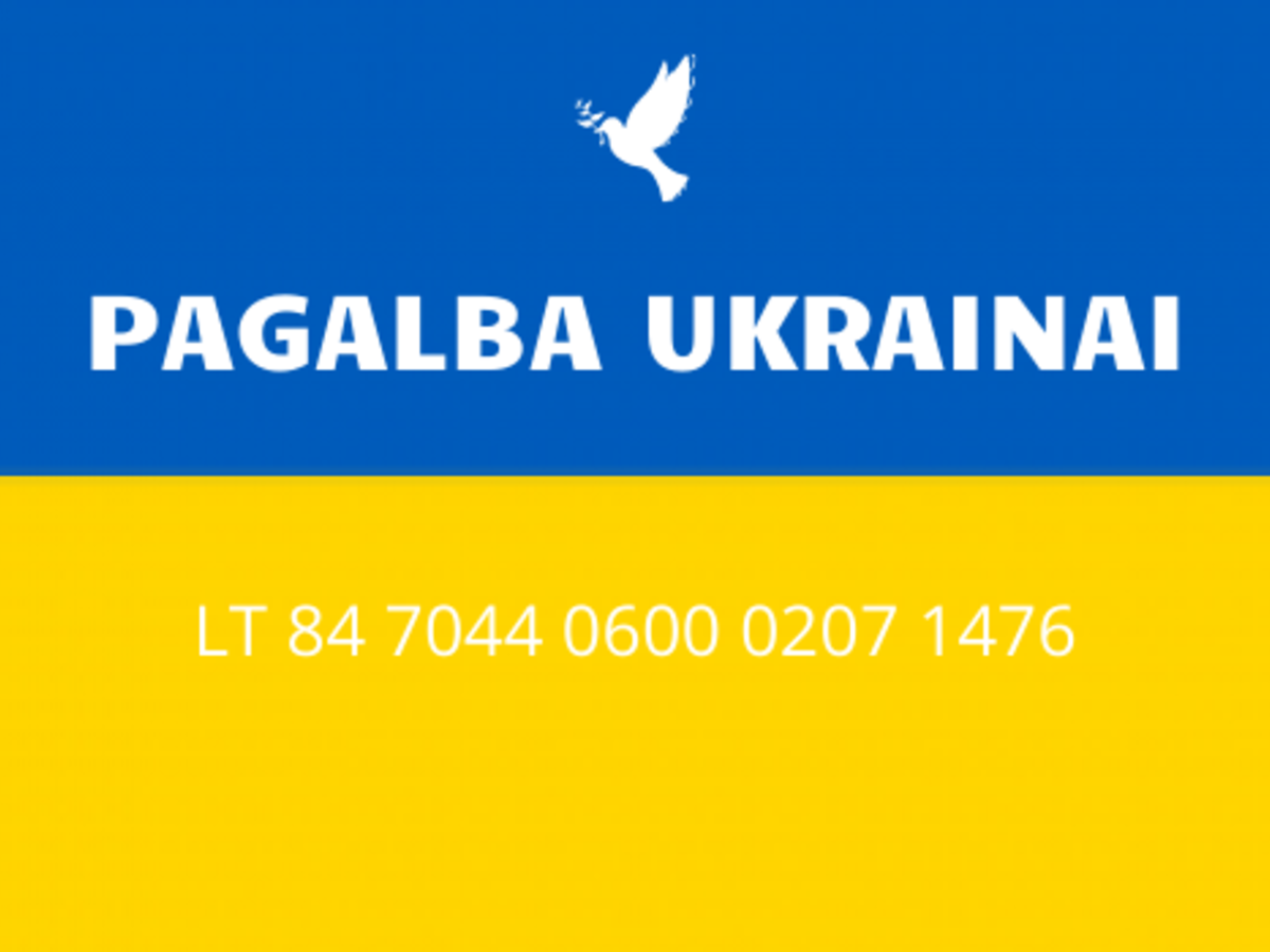 Atidaryta speciali paramos ukrainiečiams sąskaita