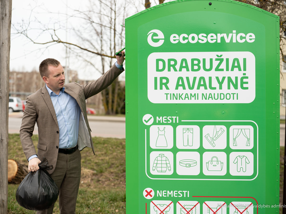 Marijampolė sulaukė pirmųjų tekstilės atliekų konteinerių