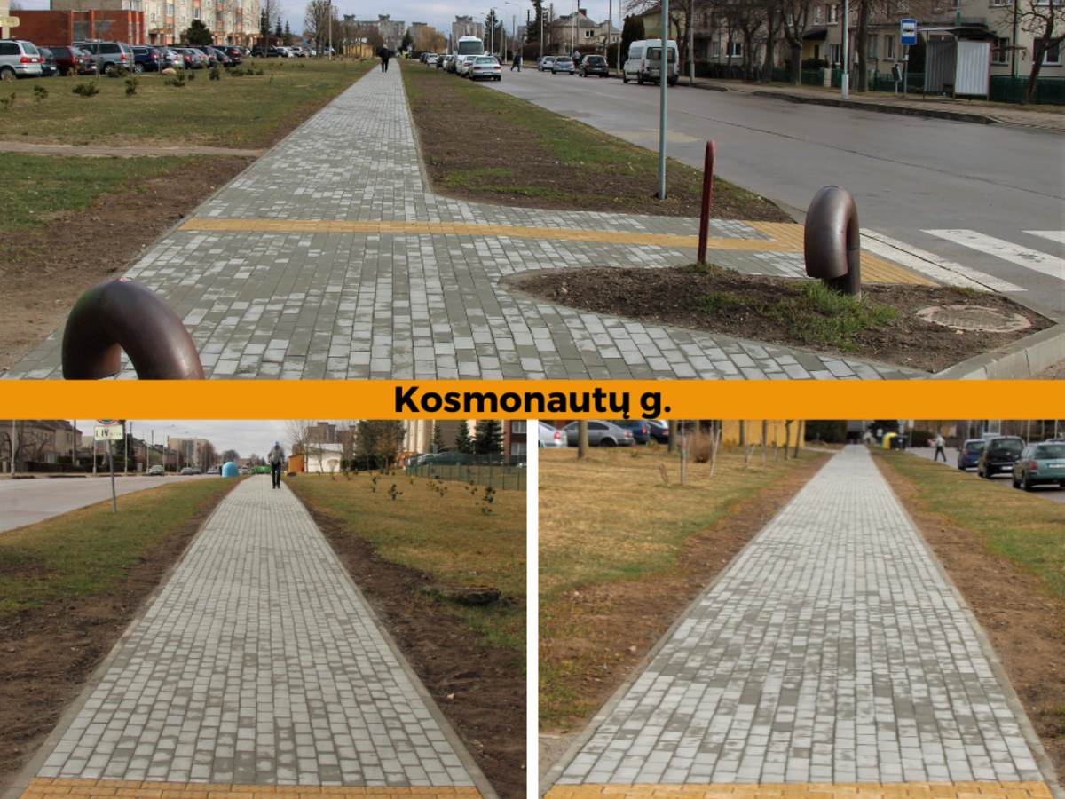 Daugiau atnaujintų šaligatvių Marijampolėje