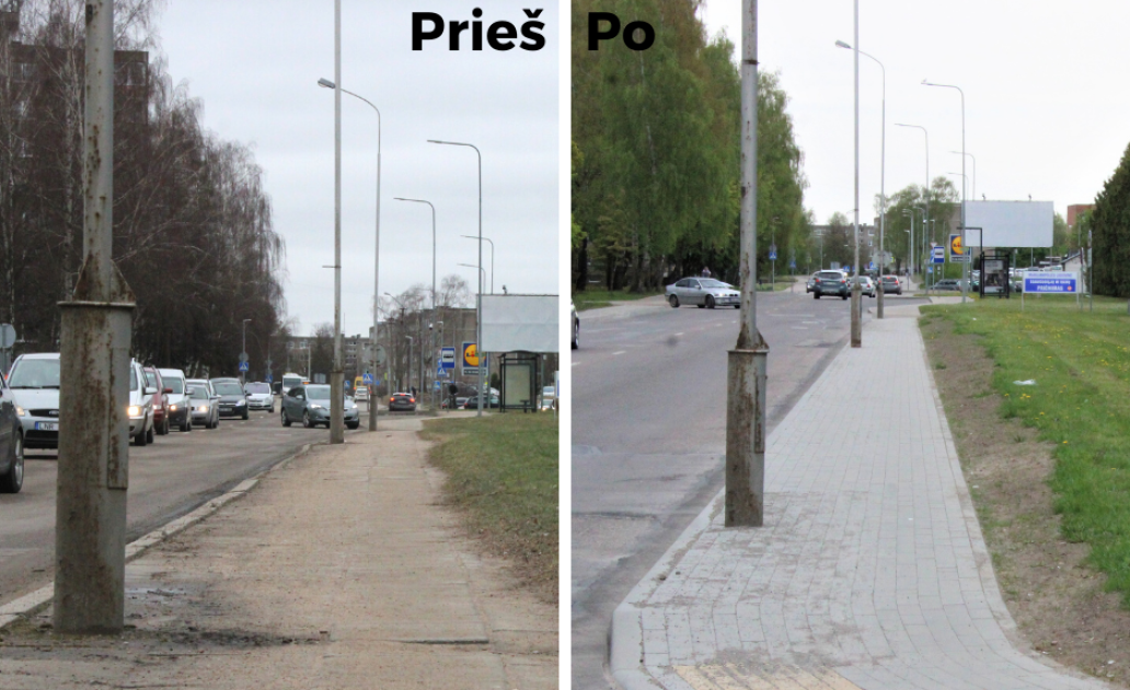 Baigti dar vienos gatvės infrastruktūros tvarkymo darbai