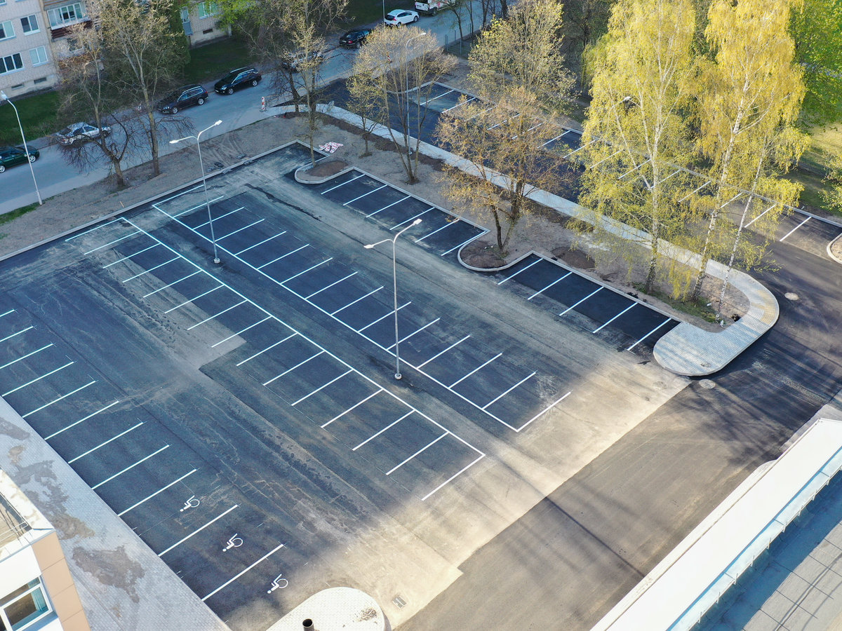 Nauja automobilių stovėjimo aikštelė šalia Pašešupio parko