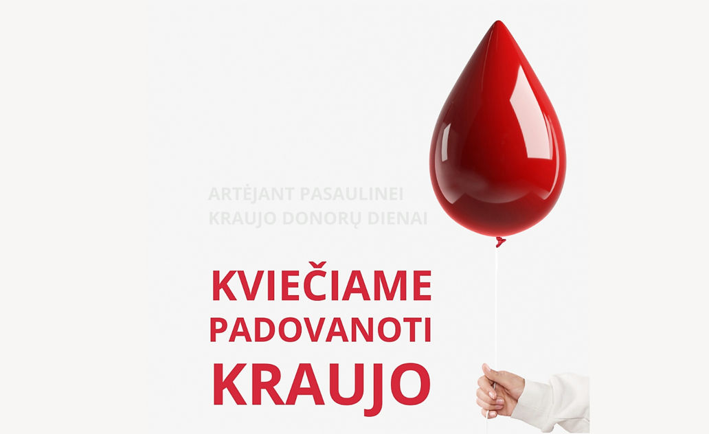 Kviečia kraujo donorystės akcija