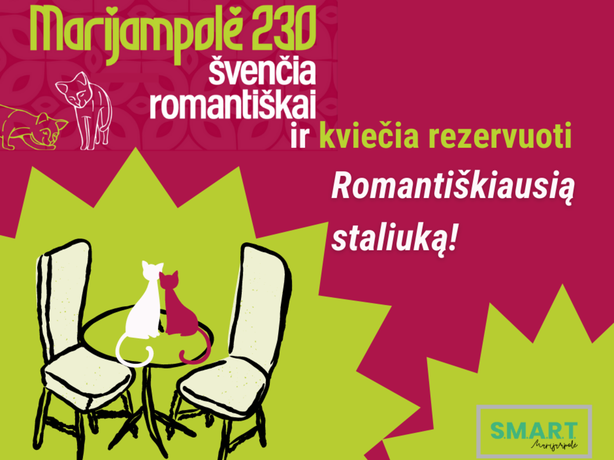 Marijampolė ir toliau kviečia švęsti romantiškai
