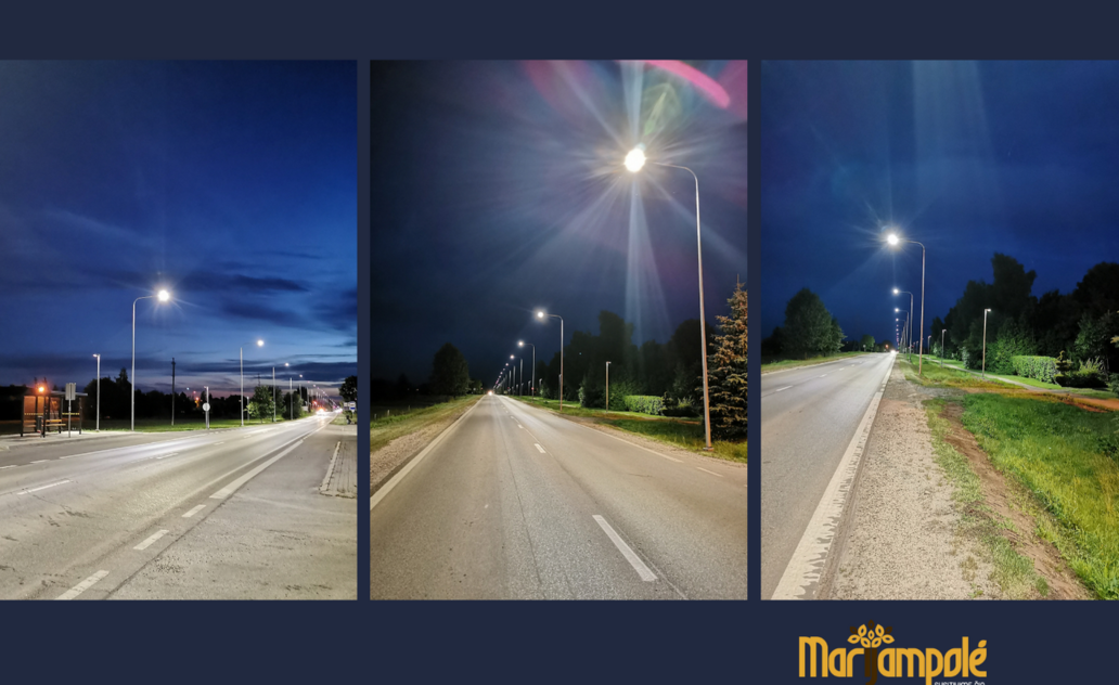 Marijampolėje mažėja neapšviestų gatvių