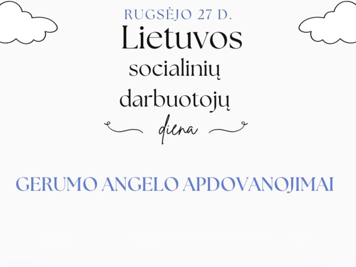 Kviečiame siūlyti socialinius darbuotojus „Gerumo angelo“ apdovanojimams.