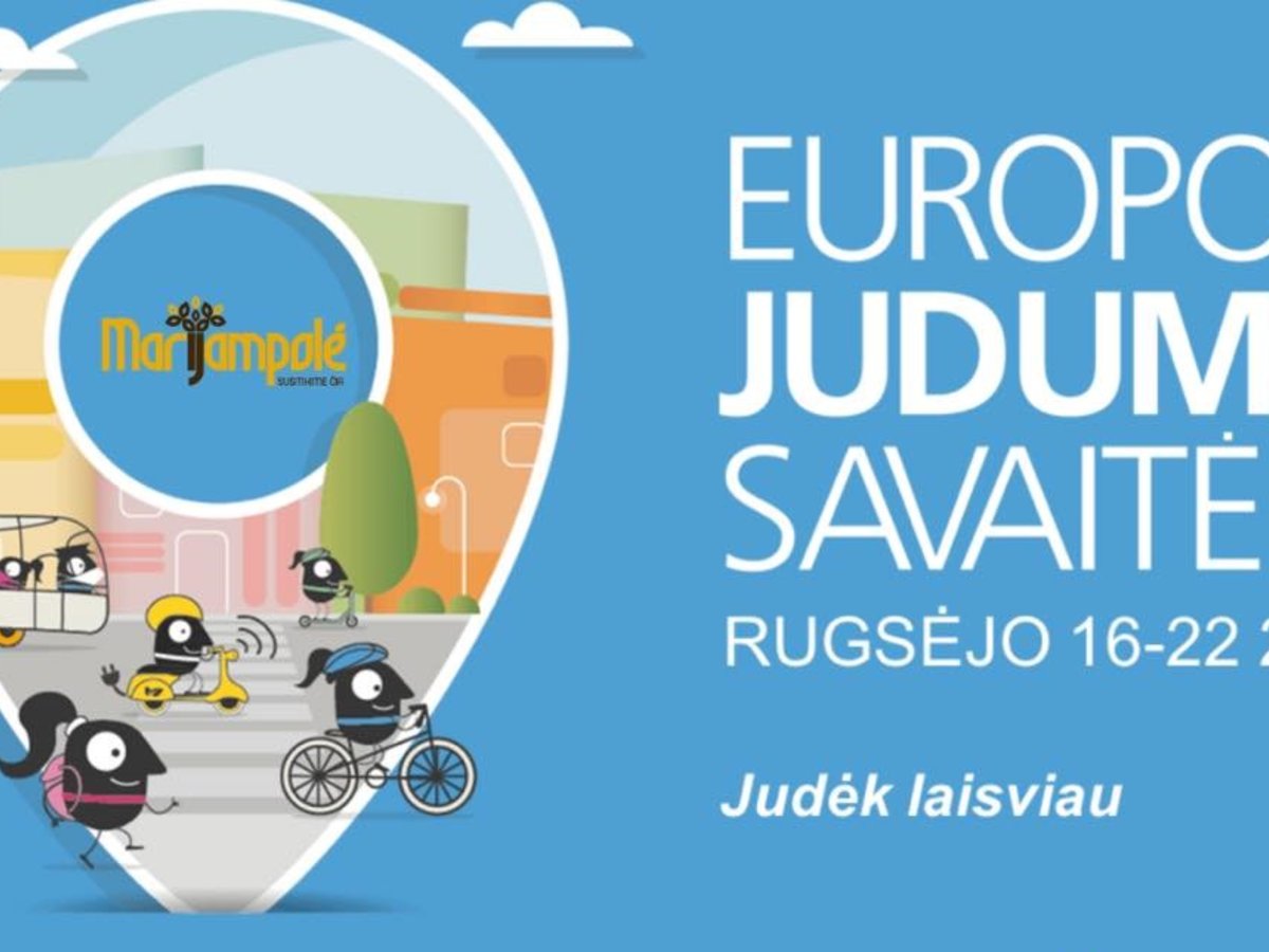 Rugsėjo 16–22 dienomis vyksta Europos judumo savaitė