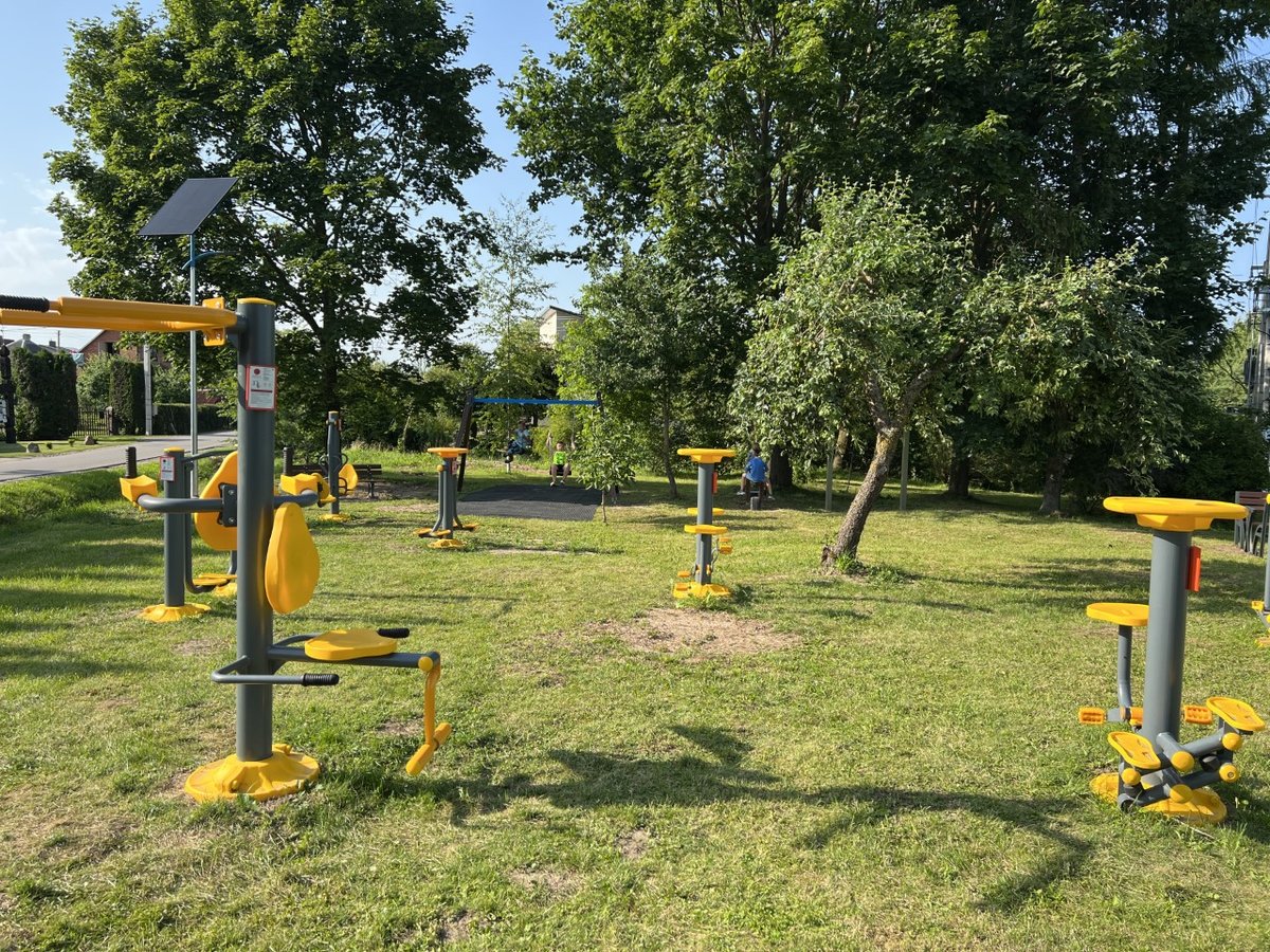 Puskelnių kaime – sveikatos ir aktyvaus poilsio skverelis