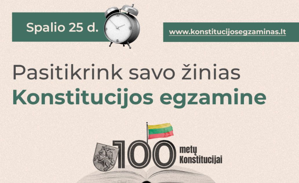 Artėja konstitucijos egzaminas, skirtas šventiniams Konstitucijos metams