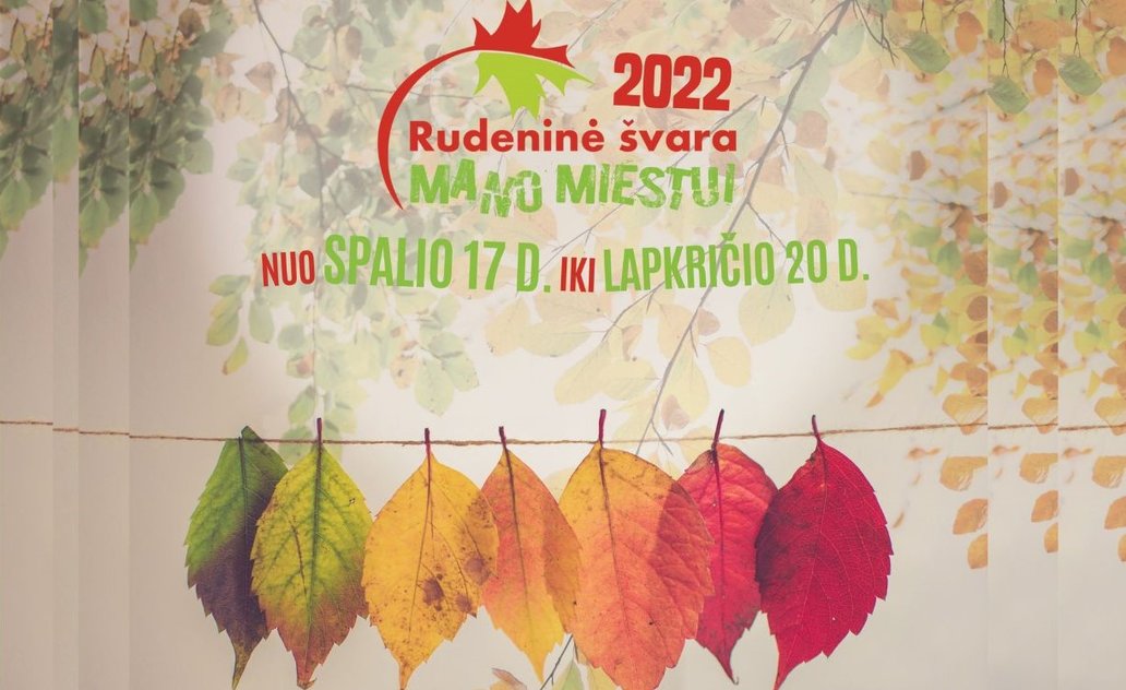Kviečiame dalyvauti tradicinėje  akcijoje „Rudeninė švara – mano miestui!”
